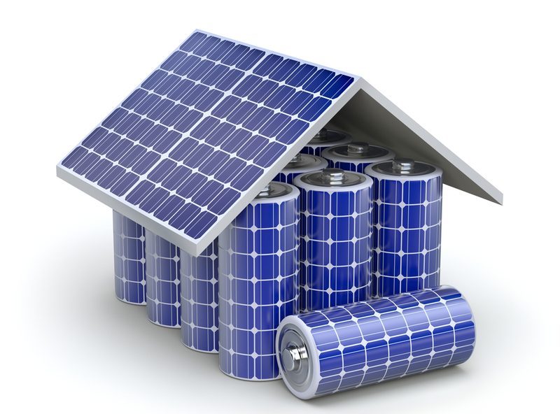 Solar home battery concept